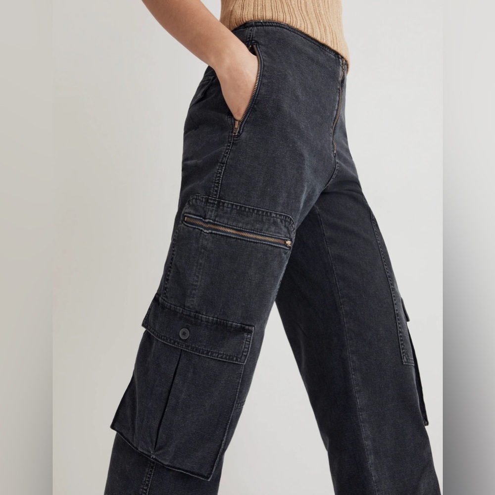 Madewell Baggy Cargo Jeans in Winsom Wash 31
